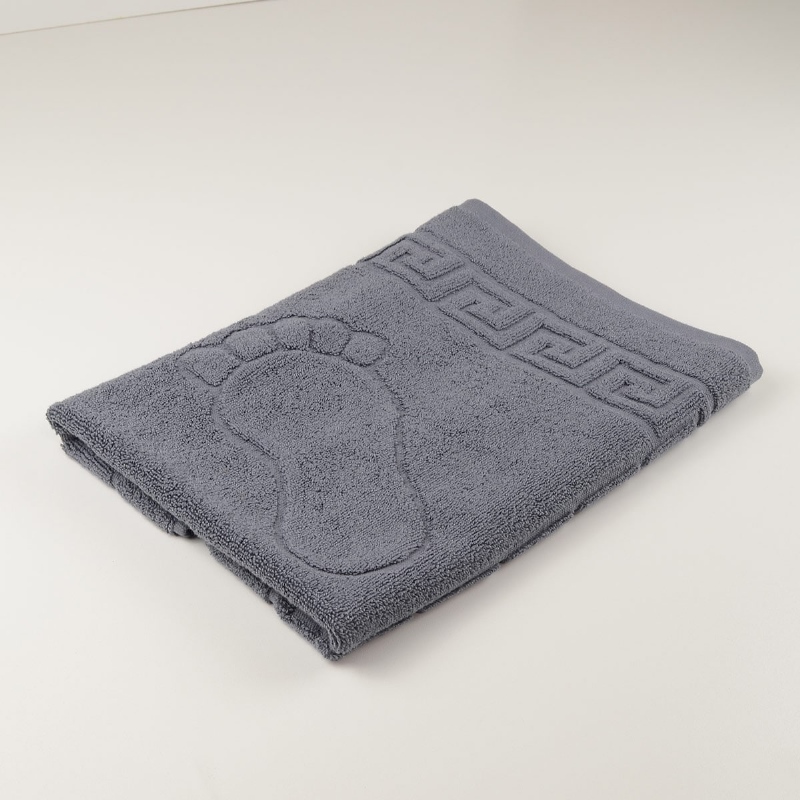 Рушник махровий для ніг GM Textile 50х70см 700г/м2 (Сірий)